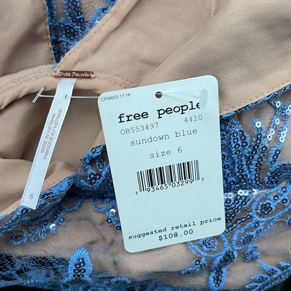 FREE PEOPLE - Night Shimmer Minidress - Picture 5 of 5